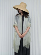 Oats & Rice Hana Dip Dyed Cashmere Shawl | Green