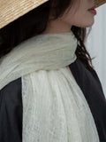 Oats & Rice Hana Dip Dyed Cashmere Shawl | Green