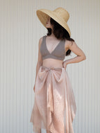 Oats & Rice Hana Dip Dyed Cashmere Shawl | Pink
