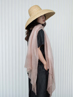 Oats & Rice Hana Dip Dyed Cashmere Shawl | Pink
