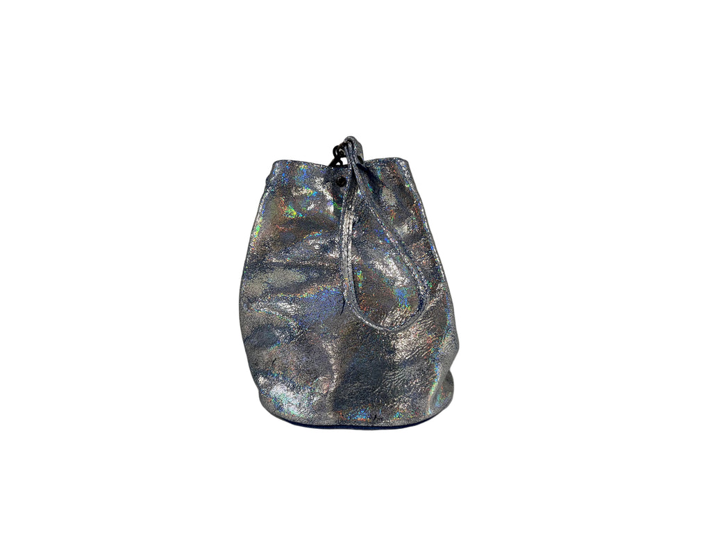 Tracey Tanner - Foil Bucket Bag | Distress Hologram Sky