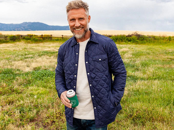 Criquet Quilted Shacket | Navy