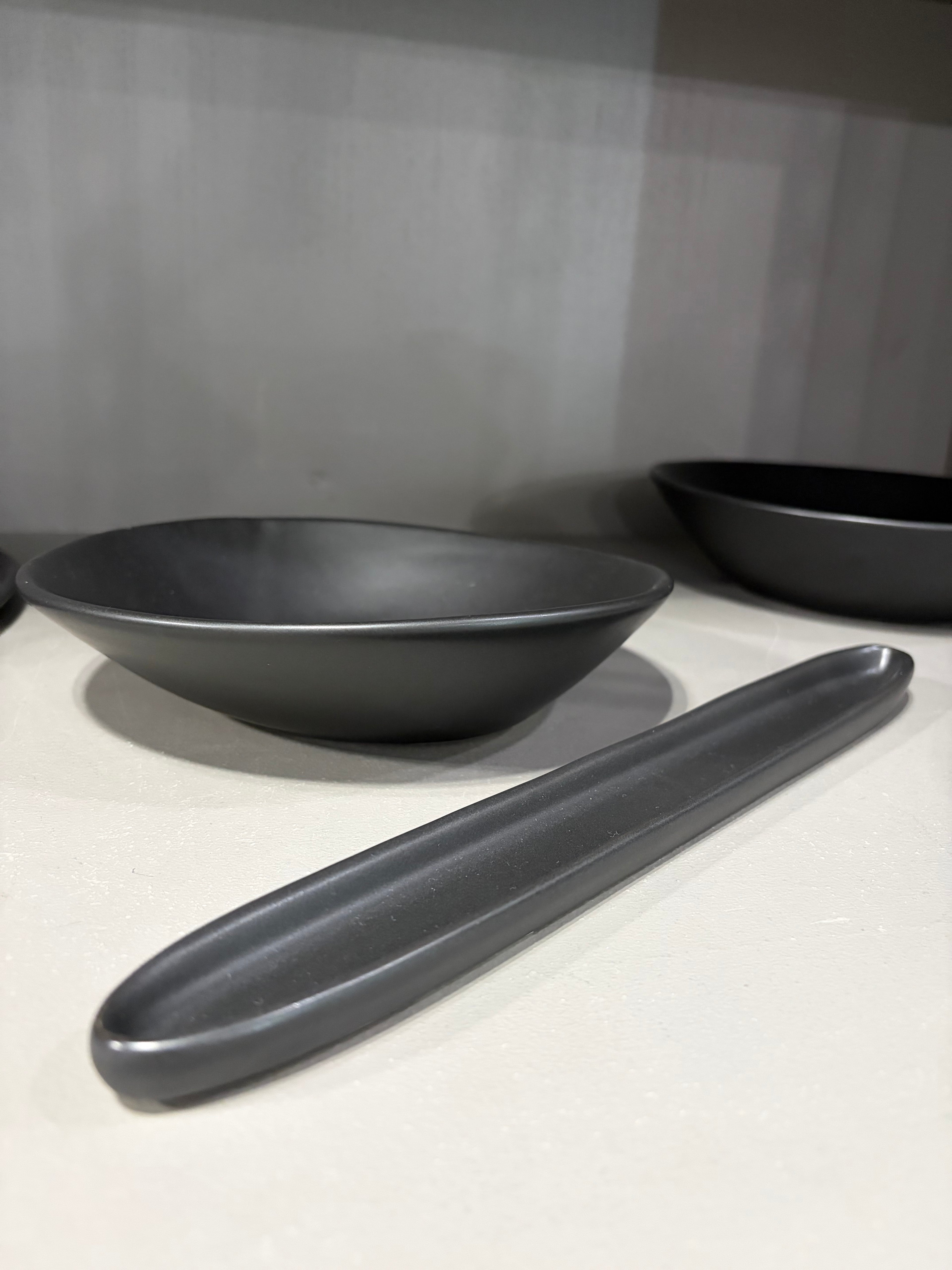 Haand Olive Tray - Matte Black