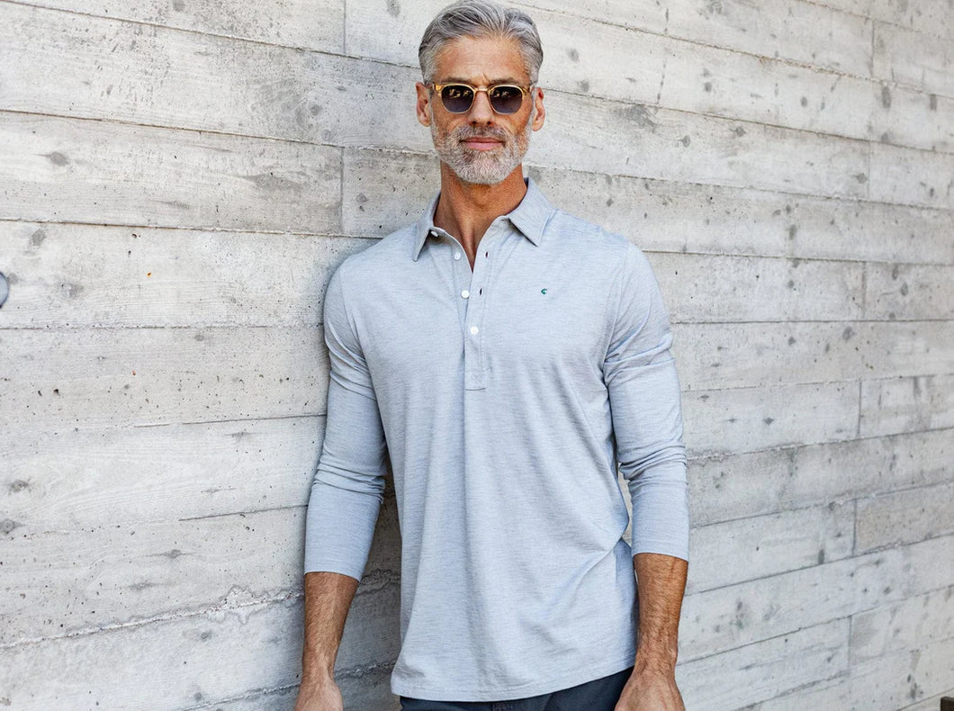 Criquet Brrr Long Sleeve Range Polo | Silverado