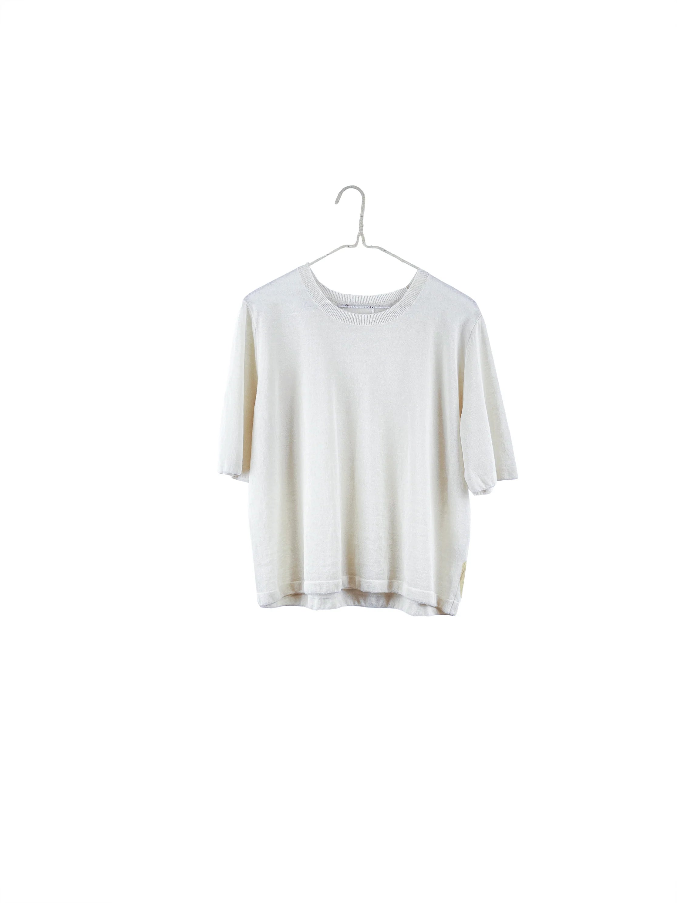 It Is Well L.A Lightweight Short Sleeve Sweater - Natural