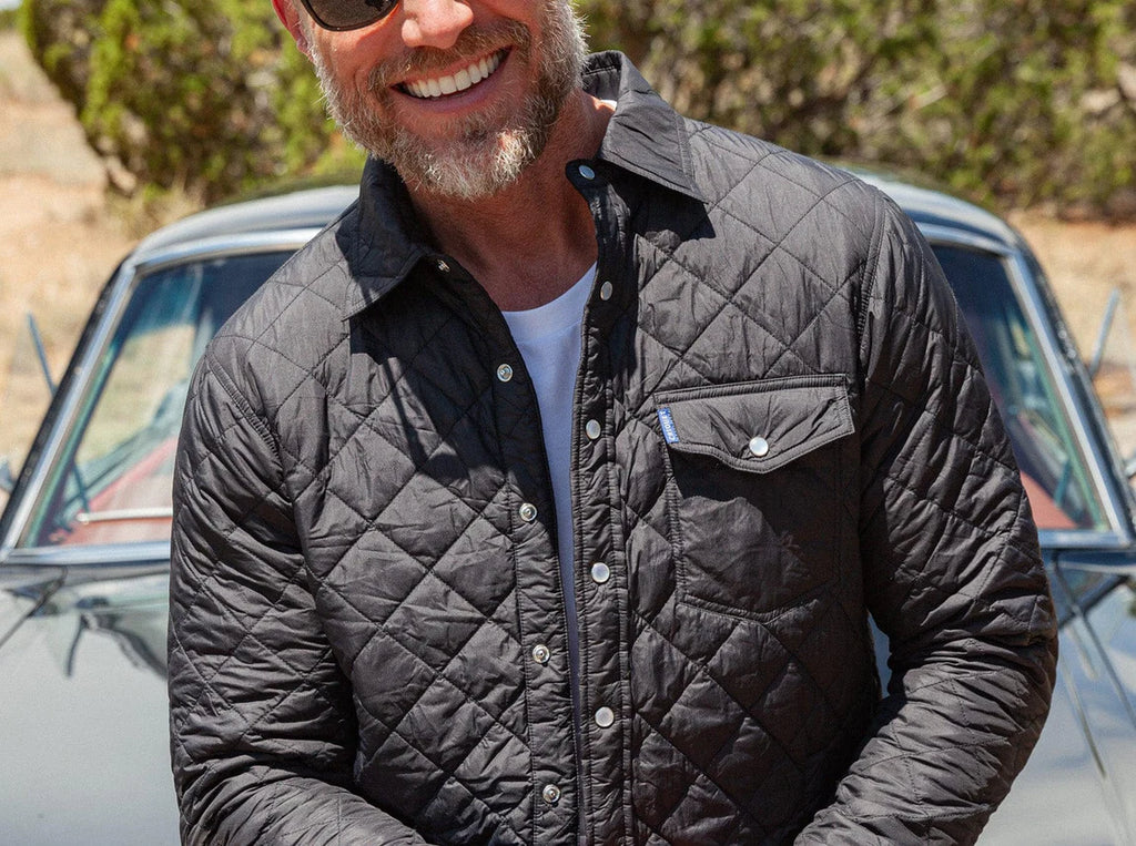 Criquet Quilted Shacket | Black