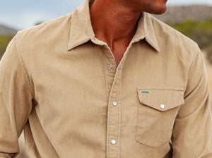 Criquet Corduroy Pearl Snap | Sand