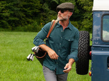 Load image into Gallery viewer, Criquet Chill Knit Pearl Snap Shirt | Sapphire
