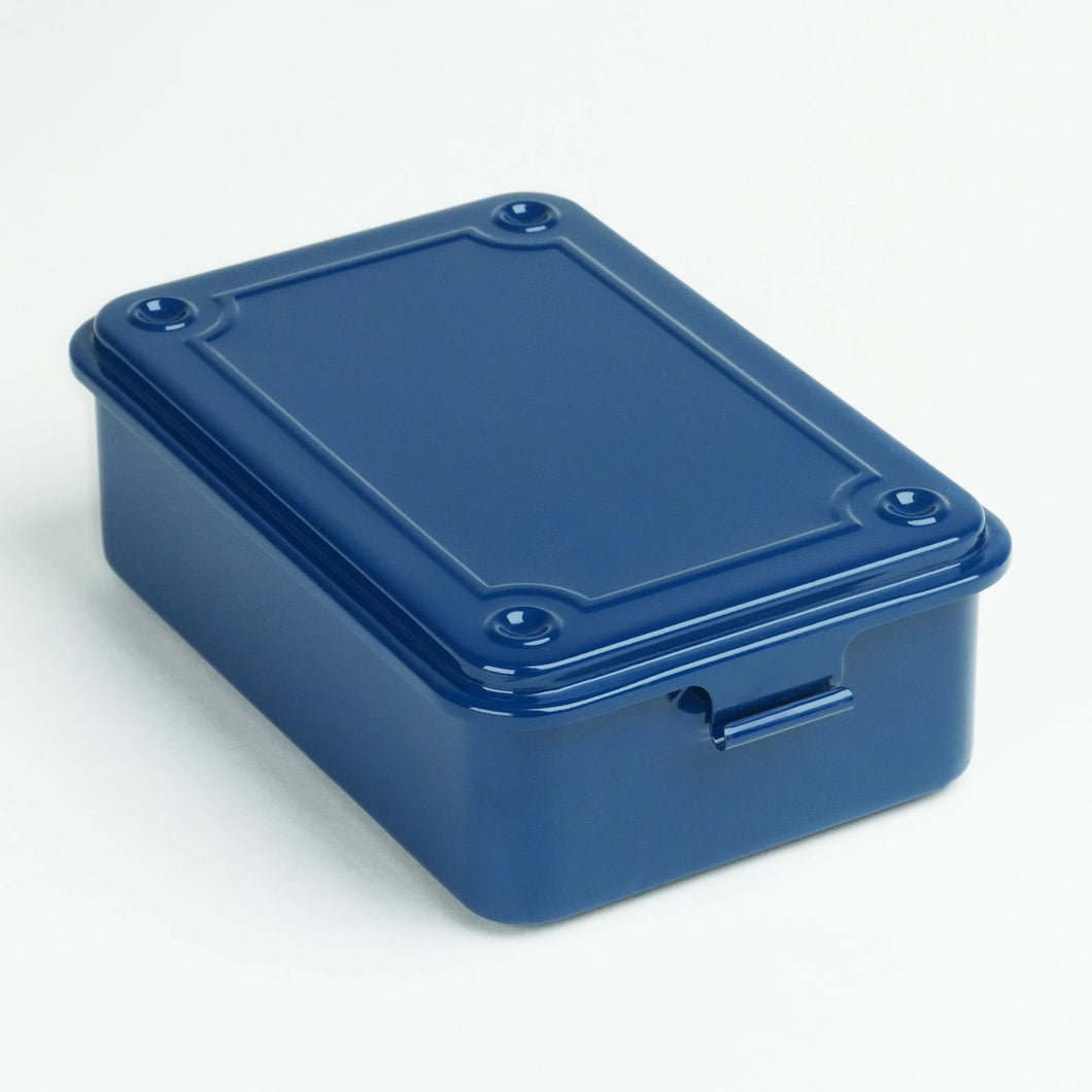 Toyo Steel Toolbox T-150 Steel Stackable Storage Box | Indigo