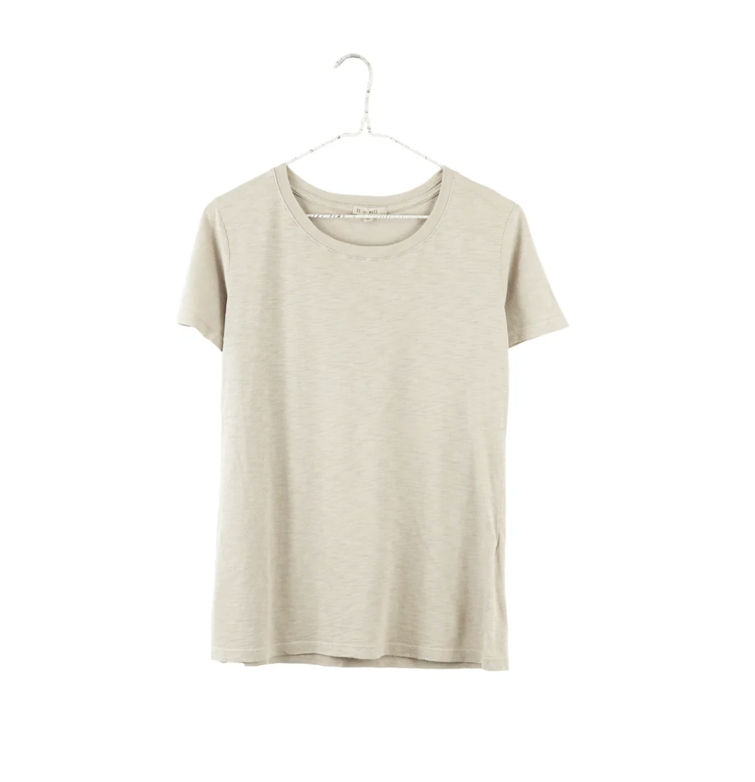 It Is Well L.A. Everyday Crewneck Short Sleeve T-shirt - Natural
