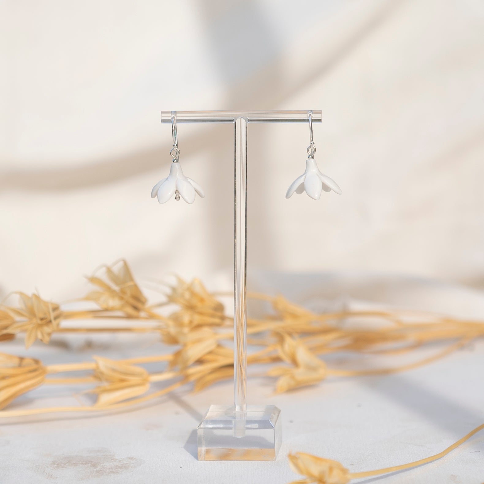 Purely Porcelain Floral Earrings | Daffodil