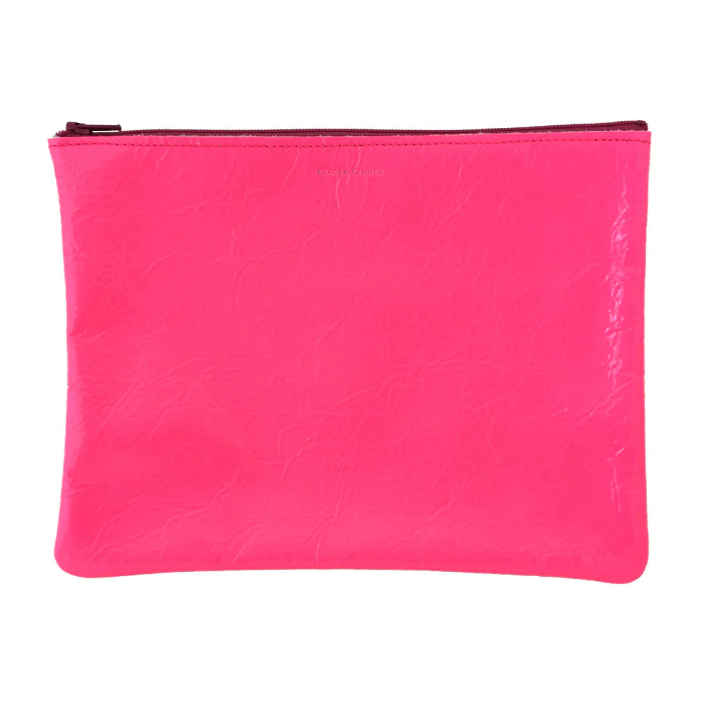 Tracey Tanner - Fluoro Zip Large | Fluoro Pink