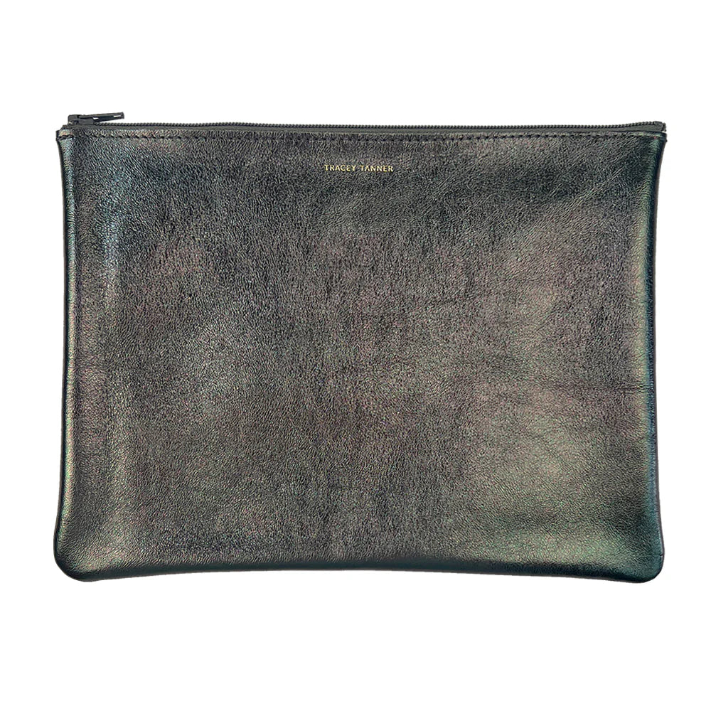 Tracey Tanner - Foil Zip Large| Matte Foil Gunmetal
