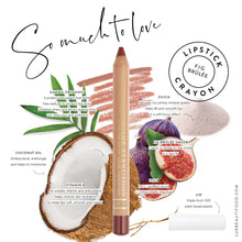 Load image into Gallery viewer, LÜK BEAUTIFOOD - Eco-Luxe Lipstick Crayon | Fig Brulee
