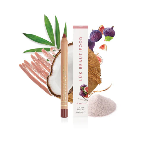 LÜK BEAUTIFOOD - Eco-Luxe Lipstick Crayon | Fig Brulee