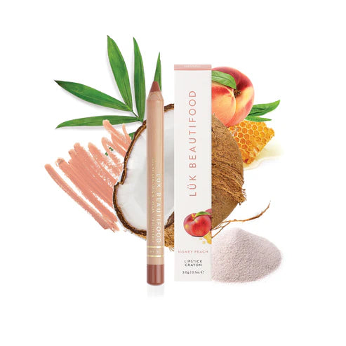 LÜK BEAUTIFOOD - Eco-Luxe Lipstick Crayon | Honey Peach
