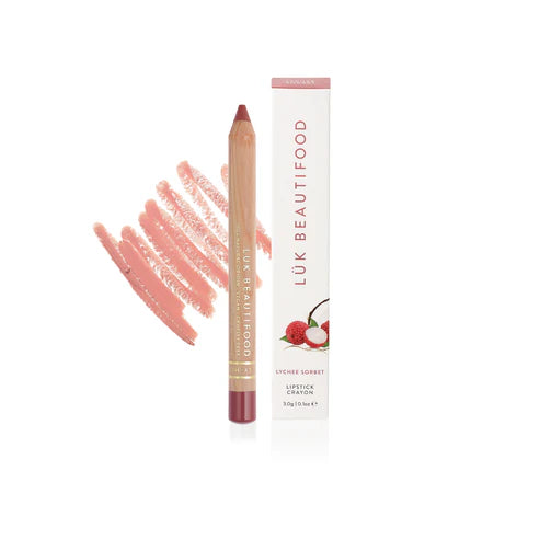 LÜK BEAUTIFOOD - Eco-Luxe Lipstick Crayon | Lychee Sorbet