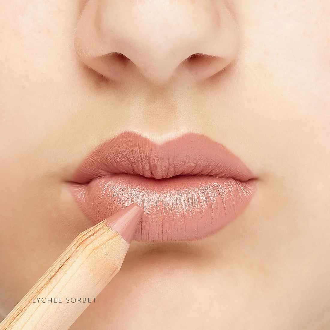 LÜK BEAUTIFOOD - Eco-Luxe Lipstick Crayon | Lychee Sorbet