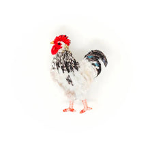 Load image into Gallery viewer, Trovelore Light Sussex Chicken Brooch
