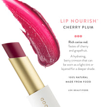 Load image into Gallery viewer, LÜK BEAUTIFOOD - Lip Nourish | Cherry Plum
