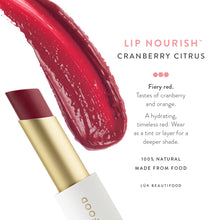 Load image into Gallery viewer, LÜK BEAUTIFOOD - Lip Nourish | Cranberry Citrus
