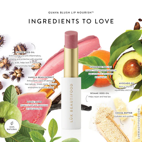 LÜK BEAUTIFOOD - Lip Nourish | Guava Blush