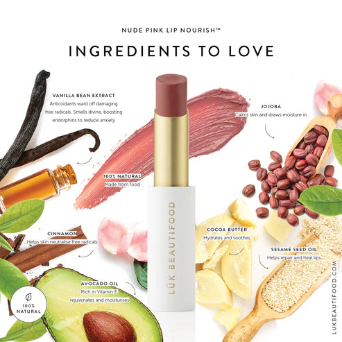 LÜK BEAUTIFOOD - Lip Nourish | Nude Pink