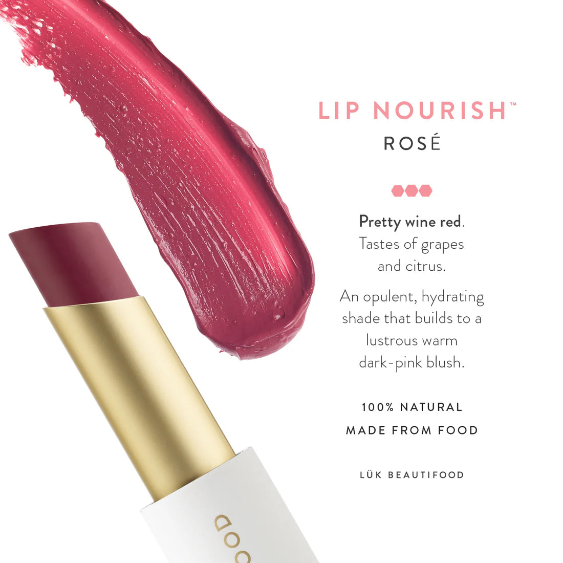 LÜK BEAUTIFOOD - Lip Nourish | Rosé