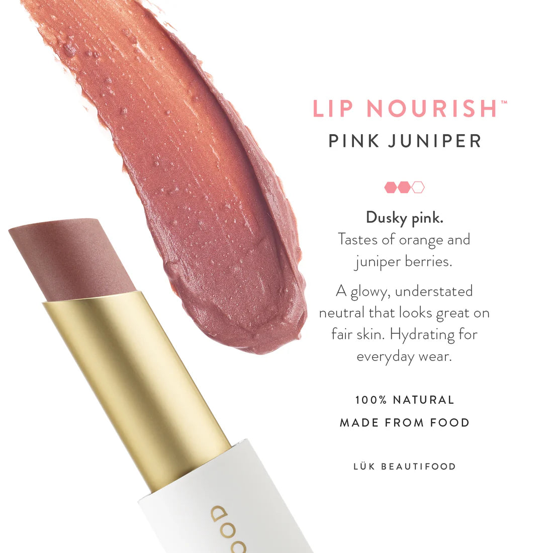 LÜK BEAUTIFOOD - Lip Nourish | Pink Juniper