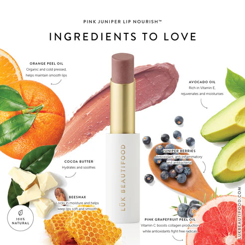 LÜK BEAUTIFOOD - Lip Nourish | Pink Juniper