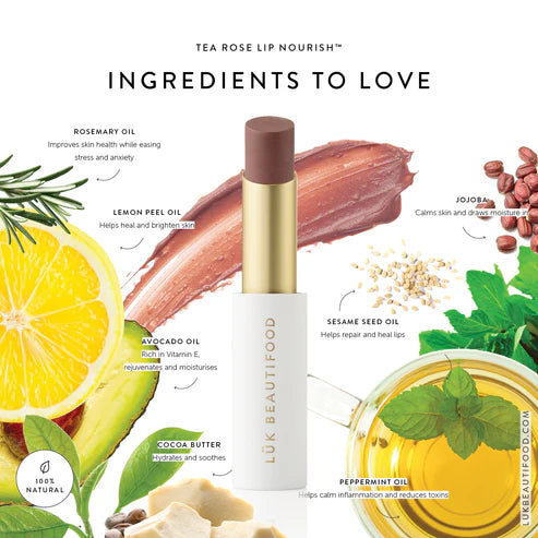 LÜK BEAUTIFOOD - Lip Nourish | Tea Rose