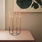 The Floral Society - Beacon Long Stem Candelabra - Smoke