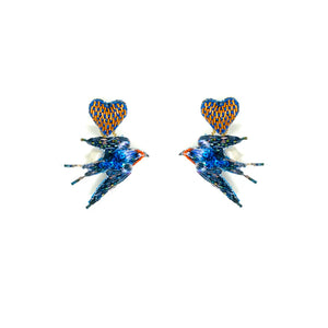 Trovelore Love Swallows Earrings