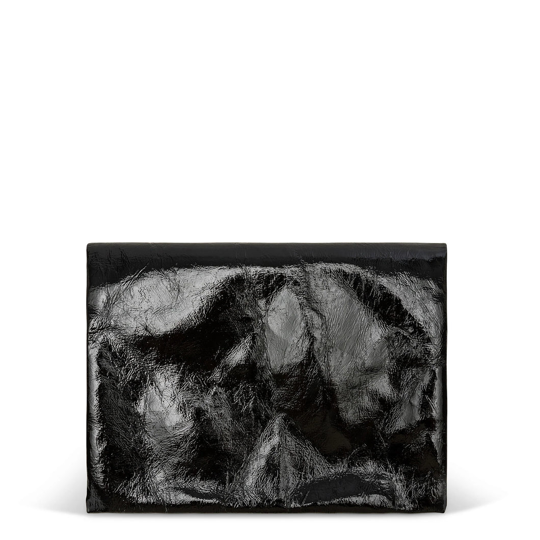 Uashmama Maru Clutch - Medium | Glossy Black