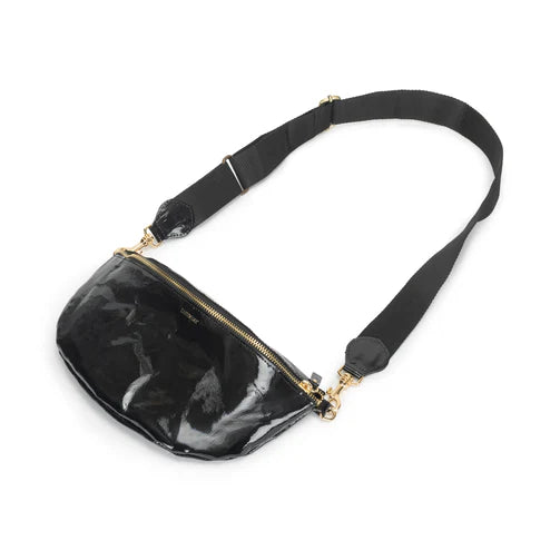 Uashmama Sling Body Bag - Glossy Black