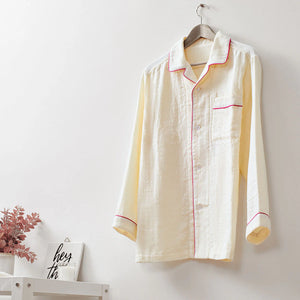 Uchino Marshmallow Gauze Pajama Unisex - White