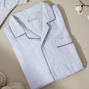 Uchino Marshmallow Gauze Pajama Unisex - Light Gray