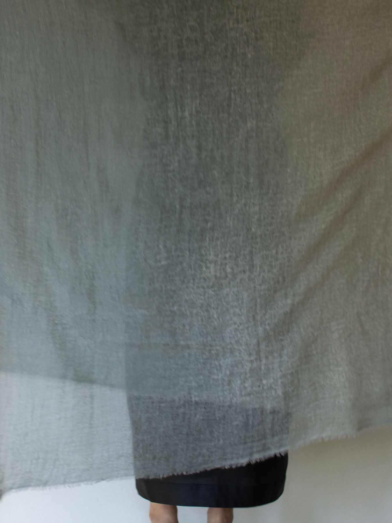 Oats & Rice Macaron Ombre Cashmere Scarf | Sage