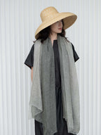 Oats & Rice Macaron Ombre Cashmere Scarf | Sage