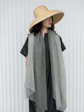 Load image into Gallery viewer, Oats &amp; Rice Macaron Ombre Cashmere Scarf | Sage
