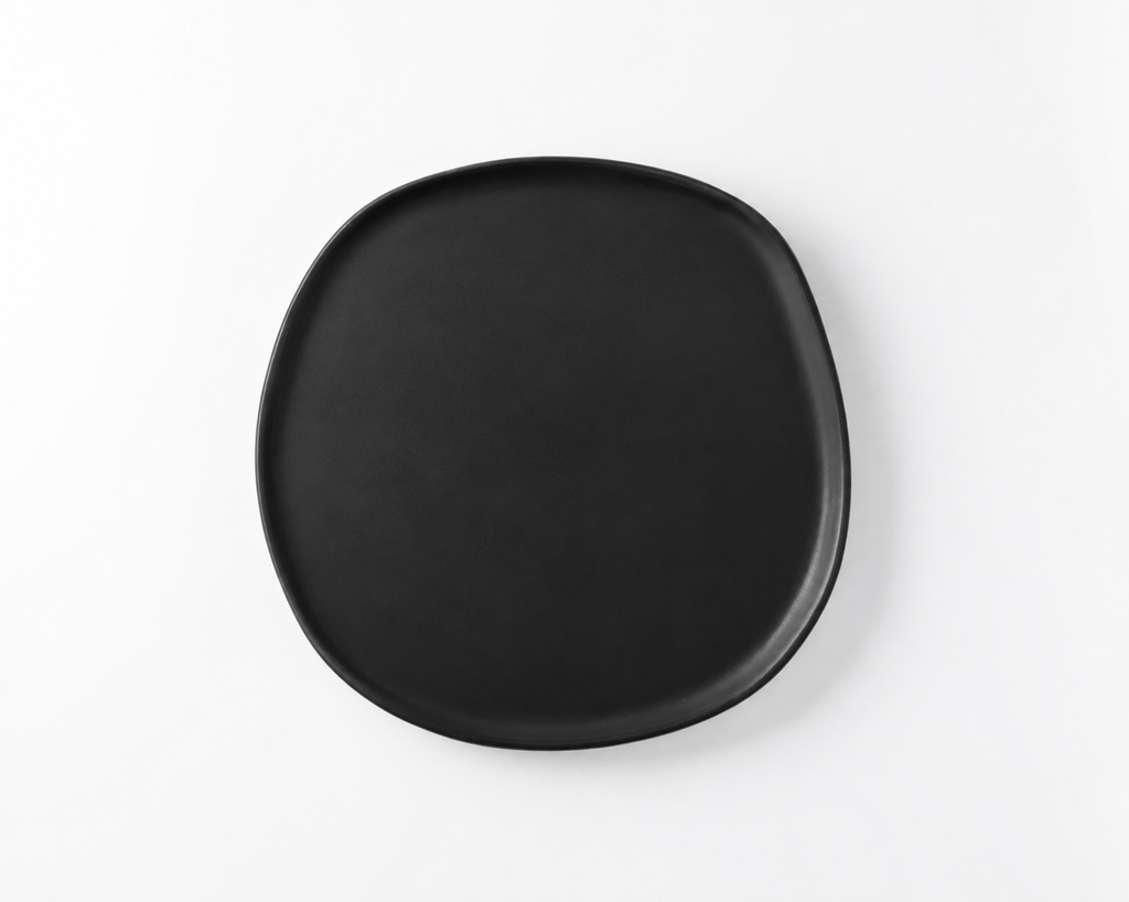 Haand Dinner Plate - Ripple | 11 in - Matte Black