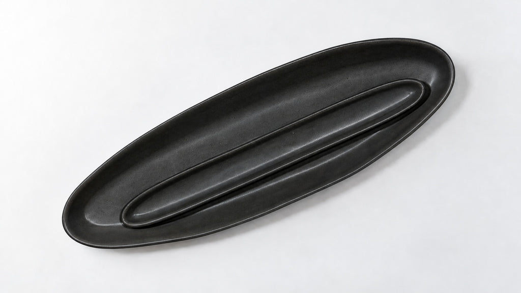 Haand Olive Tray - Matte Black