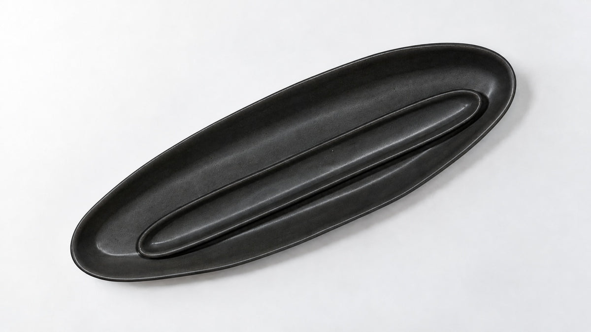 Haand Olive Tray - Matte Black