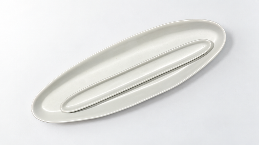 Haand Olive Tray - Matte White