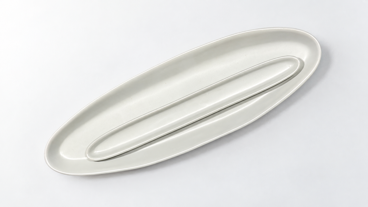 Haand Olive Tray - Matte White