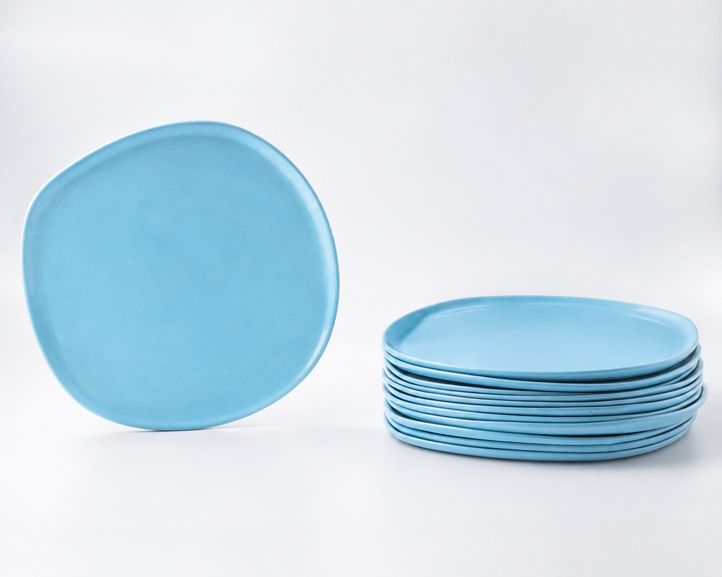 Haand Dinner Plate - Ripple | 11 in - Robin's Egg Blue