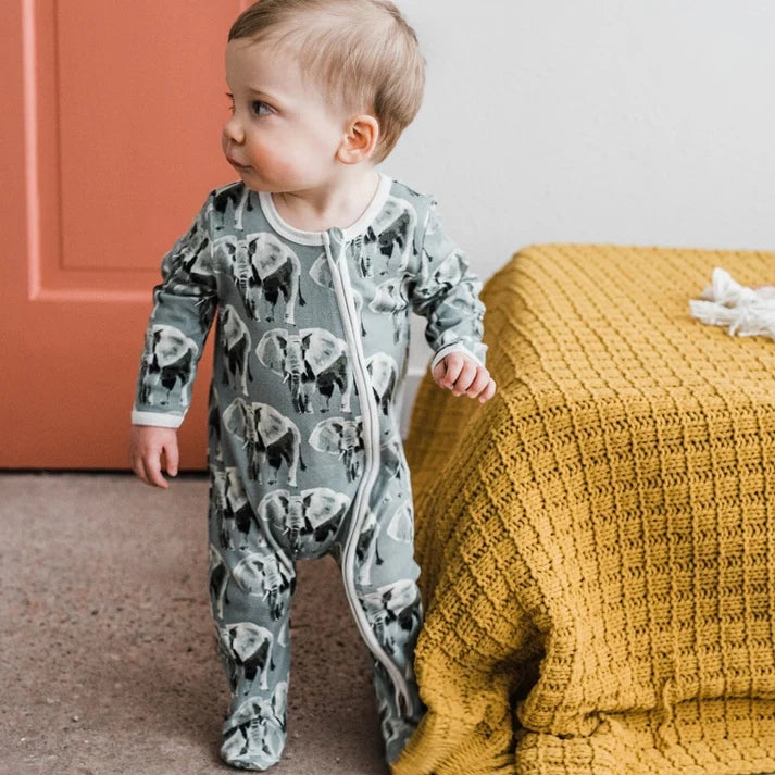 Milkbarn Organic Cotton Zipper Footed Romper | Chicken