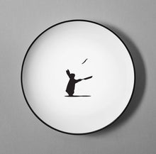 Load image into Gallery viewer, HAM Fine Bone China Plate - Pancake Rabbit
