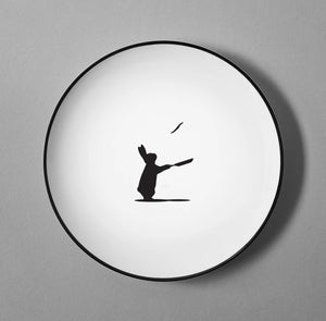 HAM Fine Bone China Plate - Pancake Rabbit