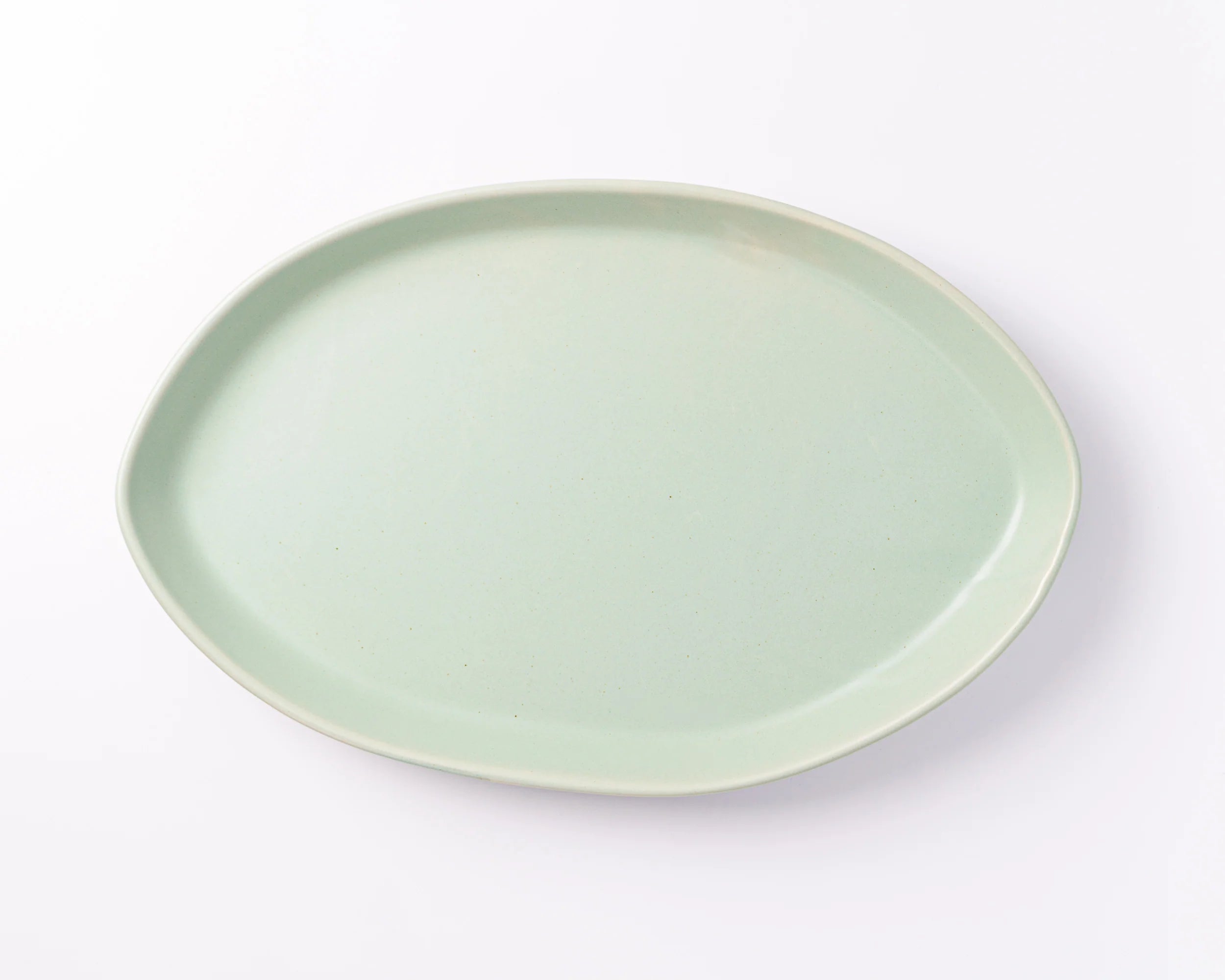 Haand Oval Platter - Ripple | 15 in - Celadon